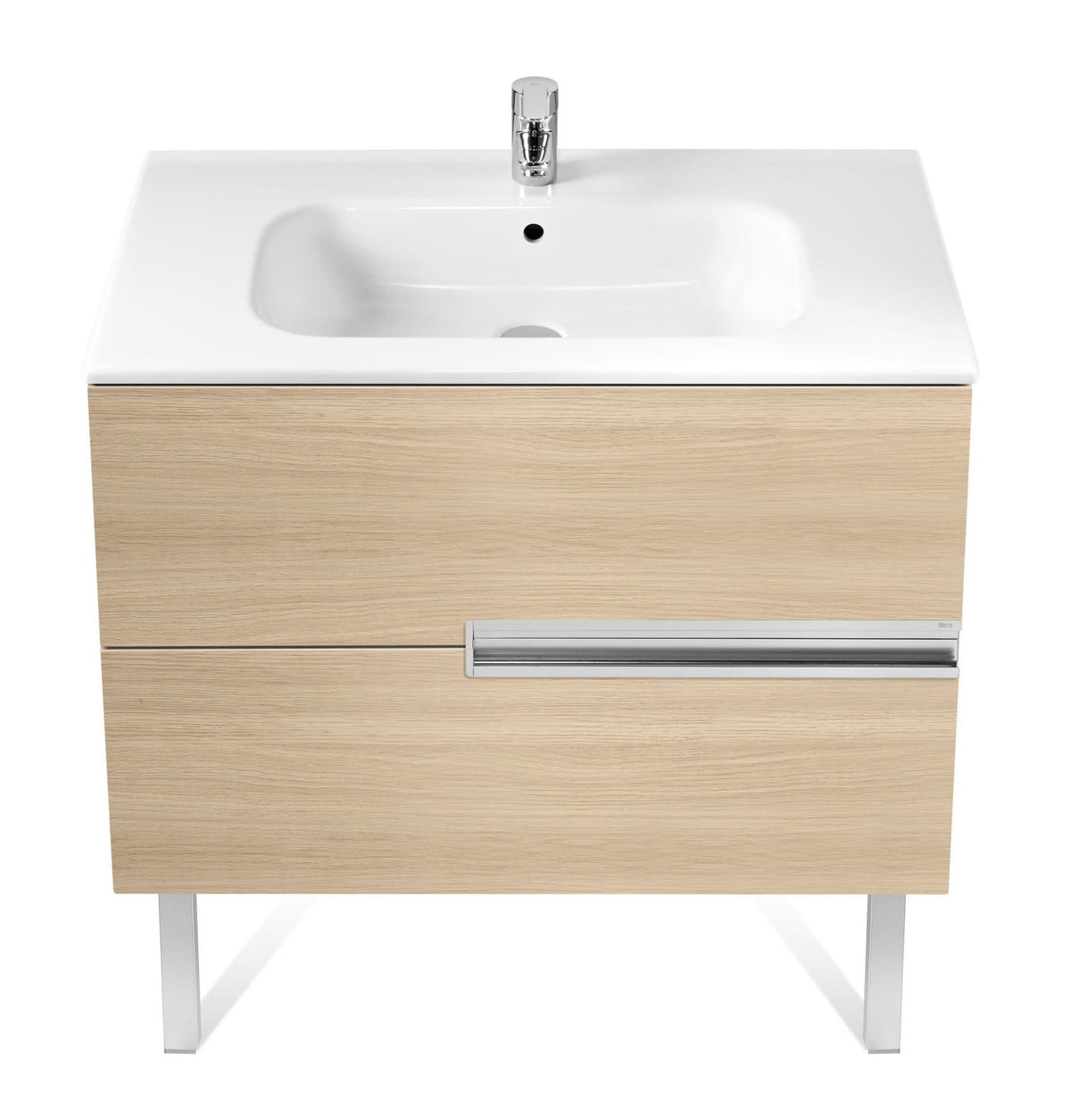 Conjunto de Baño con Cuatro Cajones y Doble Lavabo -N de 120 cm Colección Victoria Blanco Roca - Vista 2