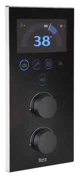 Panel inteligente para grifería de ducha de pared con instalación Smart Shower Roca