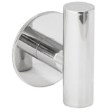 Percha de diseño elegante redonda con acabado cromado brillante Instalacion adhesiva para superficies lisas de Valaz