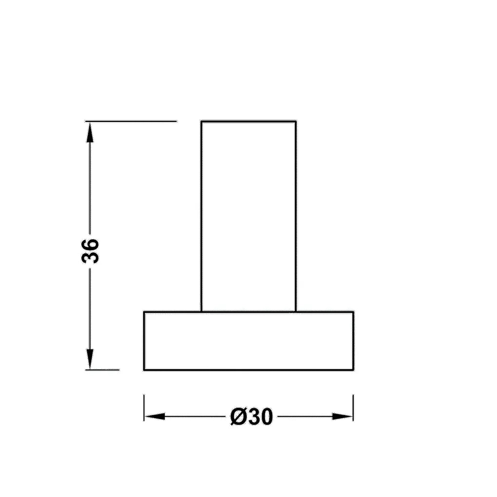 Percha para baño de latón con acabado de acero Max TRES 1