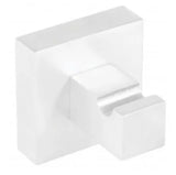 Percha para cuarto de baño de latón con acabado blanco Cuadro TRES