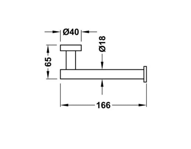 Portarrollos para papel higiénico fabricado de latón con acabado de acero Max TRES 1