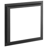 Premarco para aspersor de teto preto mate 30 cm aço resistente compatível com aspersores de teto da Valaz