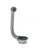 Rebosadero para lavabo con tubo flexible acabado cromado TRES