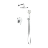 Pack encastrado monocomando para banho e duche com rociador 23 cm braço de 40 cm e duche de mão Roca