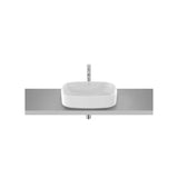Countertop Washbasin in Fineceramic Eidos 50x37x11cm Gloss White Roca