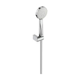 Set de ducha con ducha de mano 100 mm 3 funciones soporte articulado y flexible 170 cm Roca