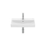 Lavabo mural compacto rectangular 60x36x15 cm Fineceramic blanco mate Roca