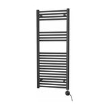 Radiador Toallero Eléctrico de 500 W Victoria Negro Mate Roca