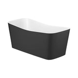 STONEX Freestanding Rectangular Bathtub Roca 155x70 cm White with Click-Clack Waste