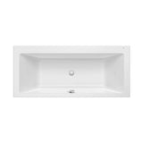 Bañera Rectangular Acrílica Roca Biplaza 180x90 cm Blanca