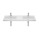Lavabo Mural Doble Porcelana 5 Cm The Gap 140x46x17 cm White Roca