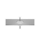 Lavabo redondo de porcelana bajo encimera 35x35x16 cm blanco Roca