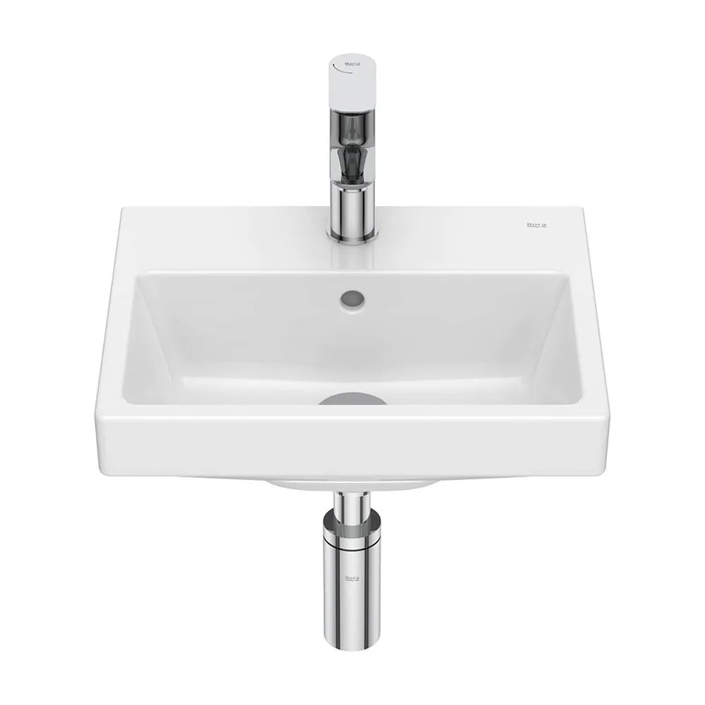 Lavabo mural rectangular porcelana blanco 40x32x16 cm Roca - Vista 2