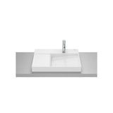 Lavabo de sobre encimera rectangular 60x42x8 cm porcelana blanca Roca