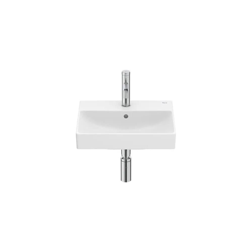 Lavabo mural compacto Fineceramic blanco mate 45x36x15 cm Roca - Vista 1