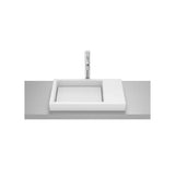 Lavabo de encimera rectangular 60x38x7 cm porcelana blanco mate Roca