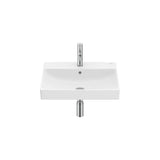 Lavabo mural rectangular 55x46x16 cm Fineceramic con juego de fijación Blanco mate Roca
