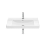 Lavabo Mural Rectangular Fineceramic con Repisa Integrada Ona 80x46cm Roca