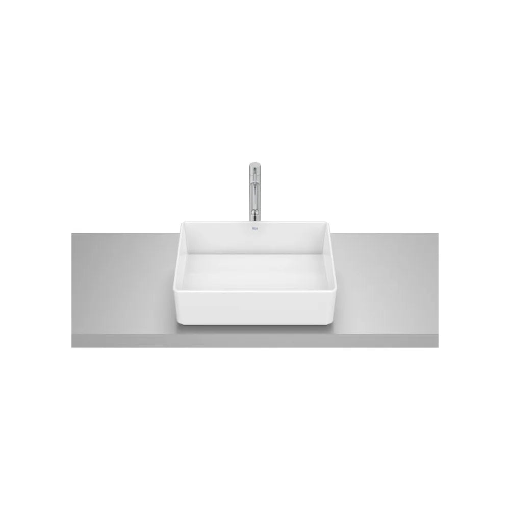 Lavabo de sobre encimera rectangular porcelana blanco 45x35x13 5 cm Roca - Vista 1