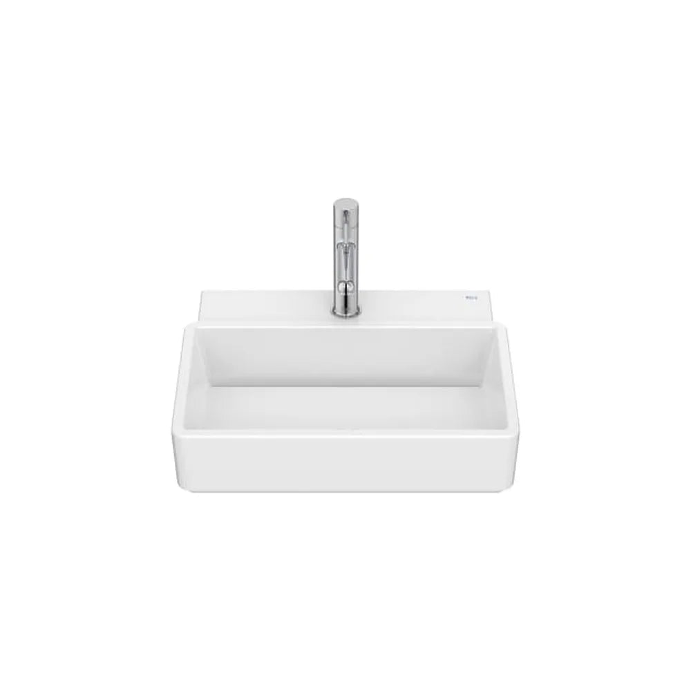 Lavabo mural compacto rectangular porcelana blanco 45x36x15 cm Roca - Vista 1