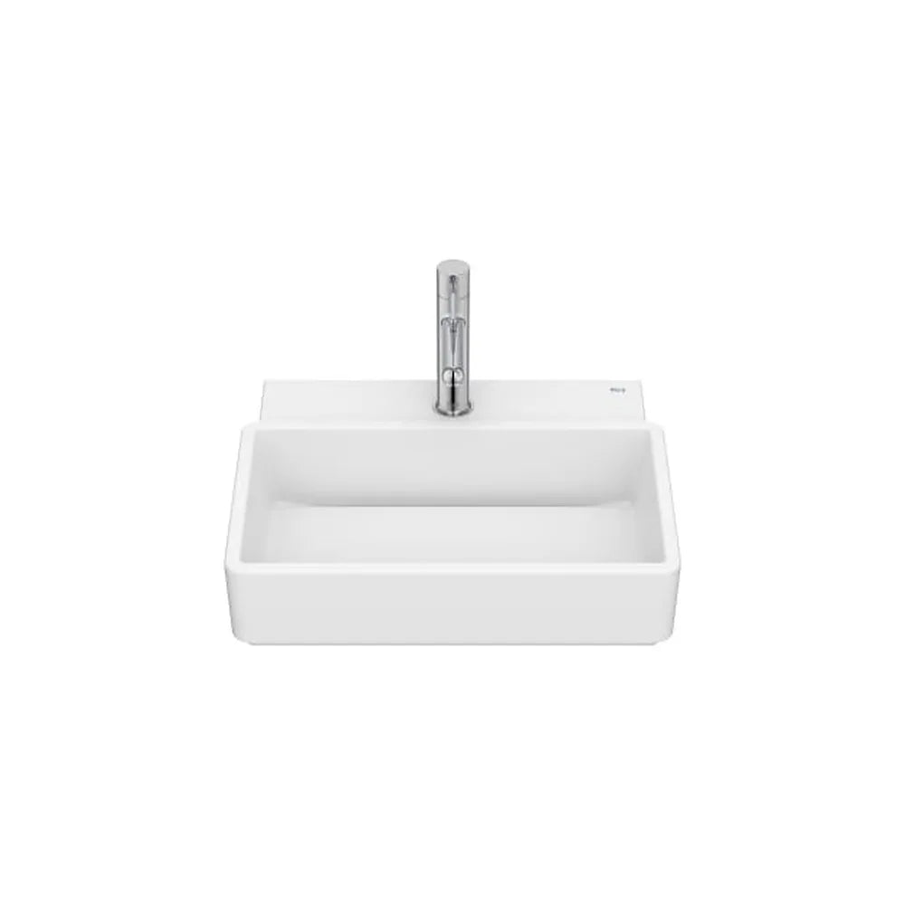 Lavabo mural compacto porcelana blanco mate 45x36x15 cm Roca - Vista 1
