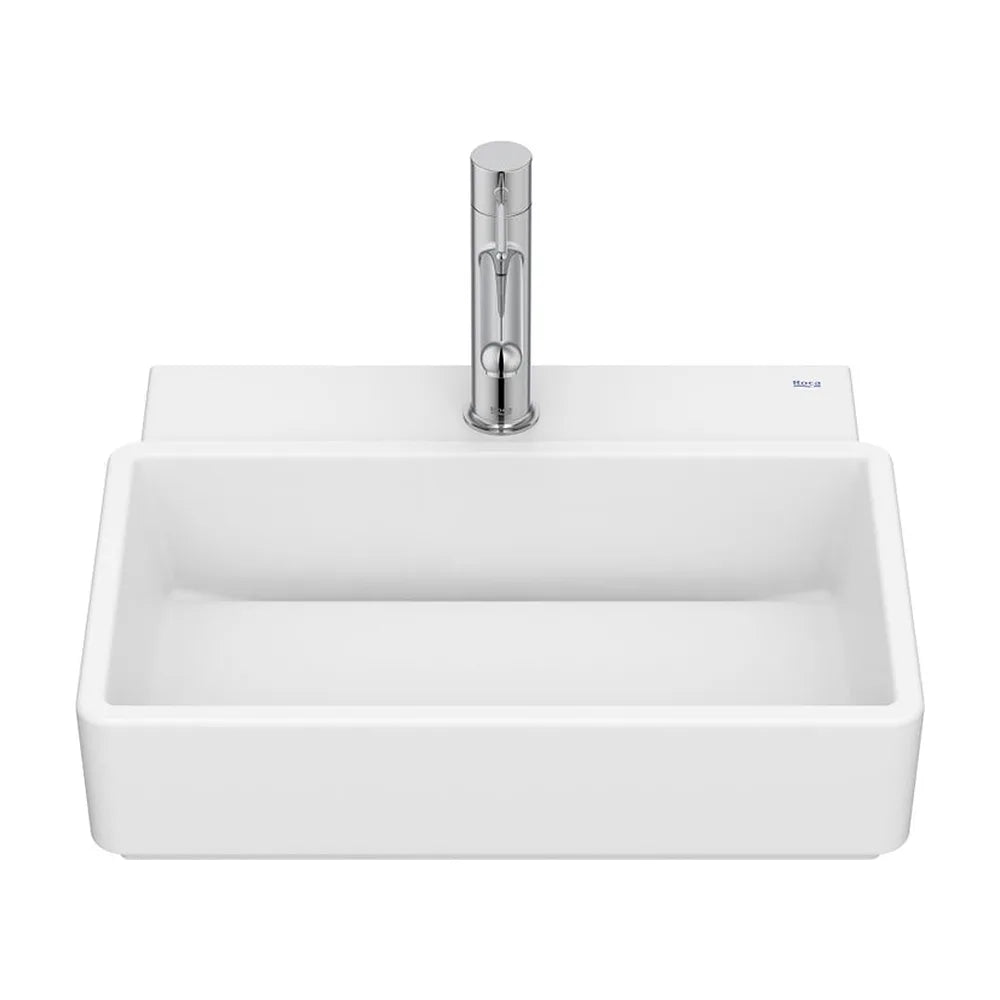 Lavabo mural compacto porcelana blanco mate 45x36x15 cm Roca - Vista 2