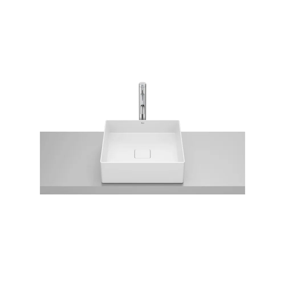 Lavabo de Sobre Encimera Cuadrado 5 Cm Fineceramic 40x40x12 cm Roca - Vista 1