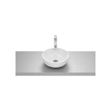 Lavabo à poser rond en porcelaine blanc 35 x 35 x 13 cm capacité cuve 5 L design Optica Roca