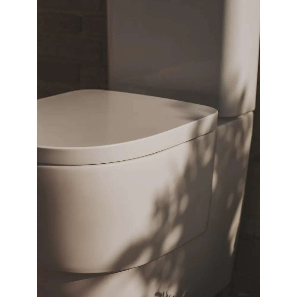 Taza Adosada a Pared con Salida Dual para Inodoro Tanque Bajo 37x62x76cm Roca - Vista 4