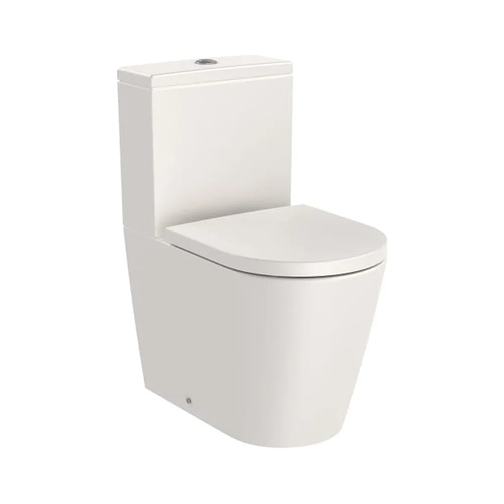 Taza Rimless Adosada a Pared Compacta Salida Dual para Inodoro Tanque Bajo Inspira Roca - Vista 1
