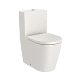 Taza Adosada a Pared con Tecnología Rimless Compacta Salida Dual para Inodoro Tanque Bajo Inspira Roca