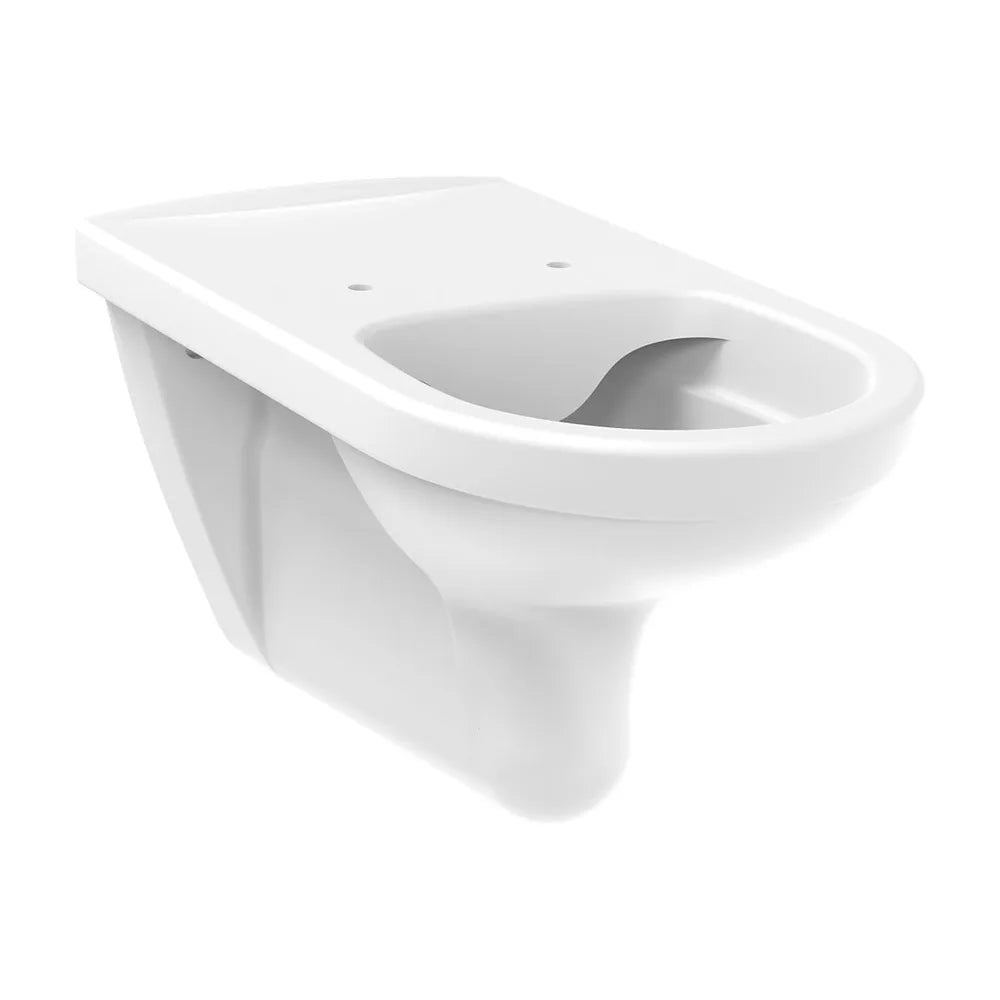 Taza suspendida redonda 70x36x38 cm sistema arrastre compatible Roca - Vista 2