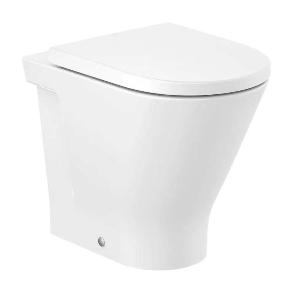 Taza Roca Rimless altura Comfort para inodoro tanque alto o empotrable 54x35x44 cm Roca - Vista 2