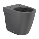 Sanita sem aro Rimless com saída dupla para tanque alto ou embutir 36 x 53 x 46 cm acabamento preto mate Roca