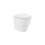 Taza Rimless con salida dual para inodoro tanque alto o empotrable 50x36x46 cm Roca