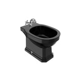 Bidet sur pied de forme ronde sans couvercle 37 x 56 x 40 cm finition noir au design élégant Roca