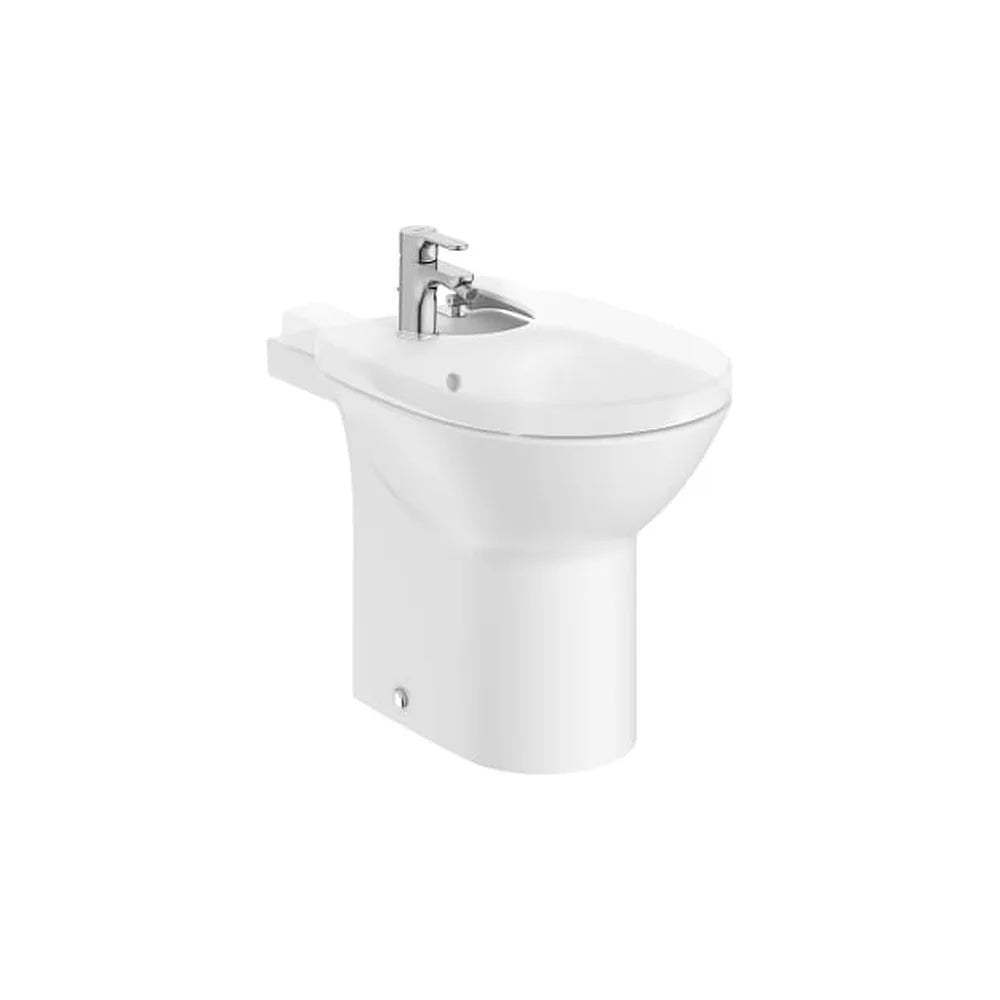 Bidé redondo sin tapa con fijación para instalación de pie blanco Roca - Vista 1