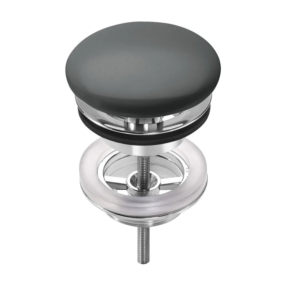Desagüe para lavabo y bidé 1 1 4 con tapón fijo abierto porcelana 72 mm Roca - Vista 2