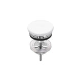 Desagüe para lavabo y bidé con tapón fijo abierto porcelana Ø72 mm Roca