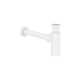 Sifón mural cilíndrico 1 1/4 para lavabo tubo 30 cm Basic Roca