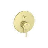 Monocomando embutido de parede com desvio automático 2 vias acabamento ouro escovado design Ona para banho Roca