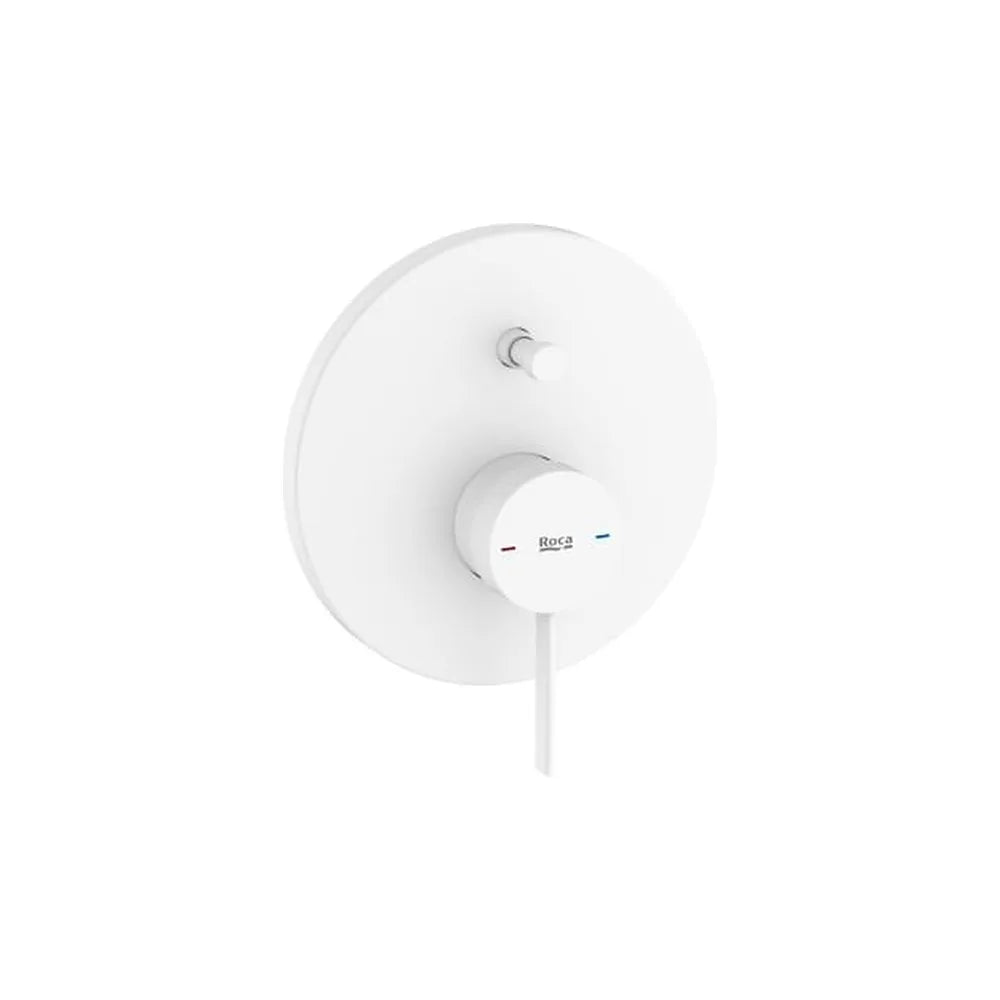 Grifería empotrable para baño ducha 2 vías con inversor automático color blanco Roca - Vista 1
