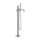 Mezclador Mixer Tap de Pie para Bañera con Ducha de Mano Flexible Ona 150 cm Roca