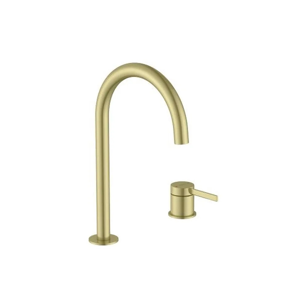 Grifería Monomando para Lavabo con Maneta de Repisa Cuerpo Liso y Desagüe Click-clack Ona Roca - Vista 1