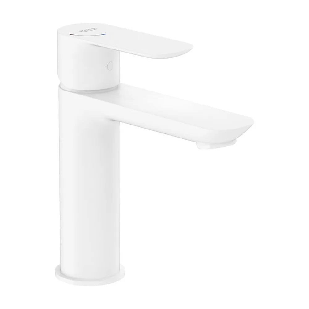 Grifería monomando para lavabo cuerpo liso apertura agua fría color blanco Roca - Vista 2