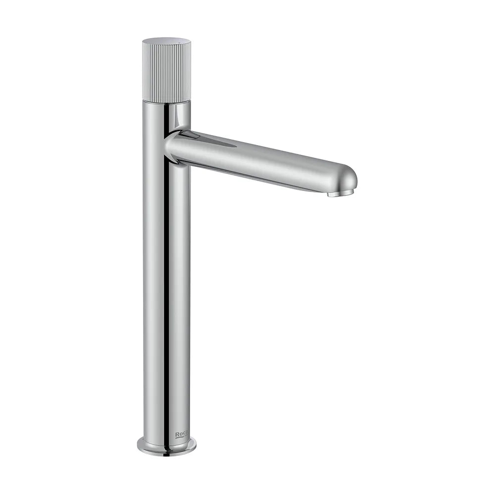 Grifería para Lavabo con Cuerpo Liso y Caño Alto Apertura en Agua Fría Maneta Stripes Roca - Vista 2