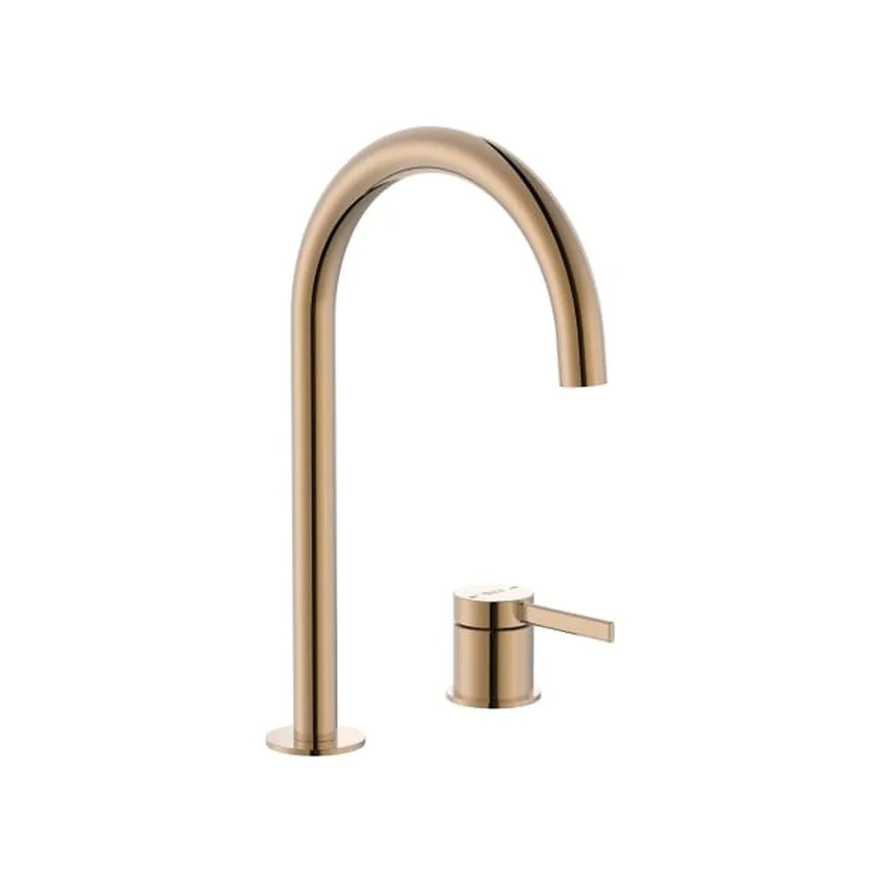 Grifería Monomando para Lavabo con Maneta de Repisa Cuerpo Liso y Desagüe Click-clack Roca - Vista 1
