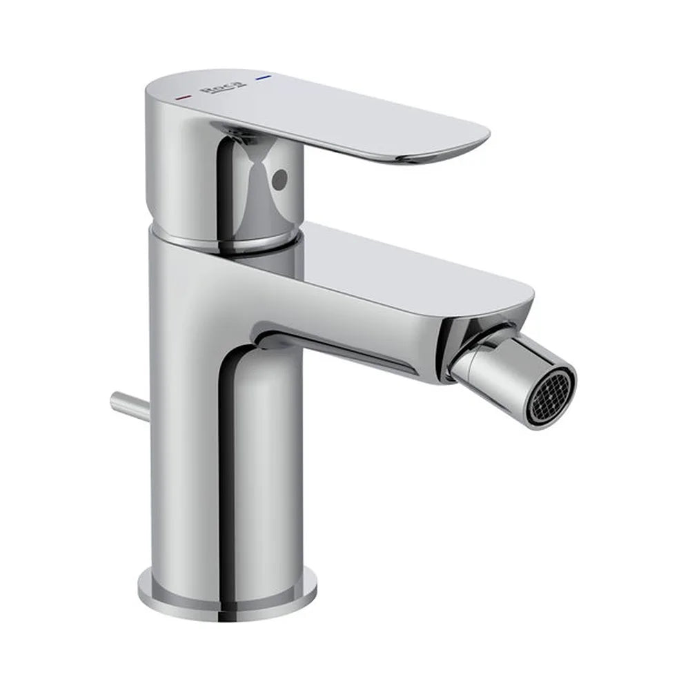 Grifería monomando para bidé con desagüe automático cromado de repisa Roca - Vista 2