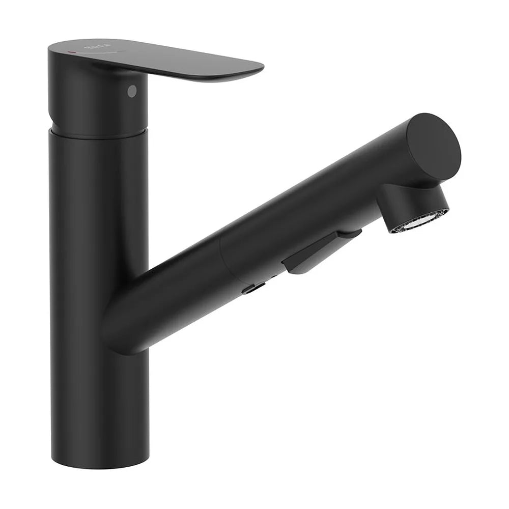 Grifería para Cocina con Caño Curvo Giratorio Ducha Extraíble 2 Funciones Cold Start Roca - Vista 2